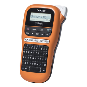 Brother P-Touch E-110, orange/black - Label Printer