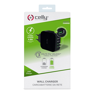 4x USB wall charger Celly