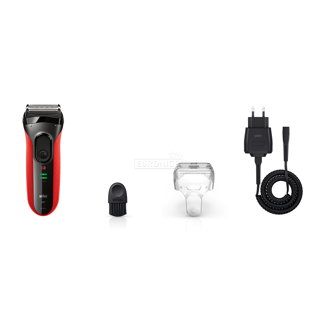 Shaver Series 3 ProSkin + nose and ear trimmer, Braun