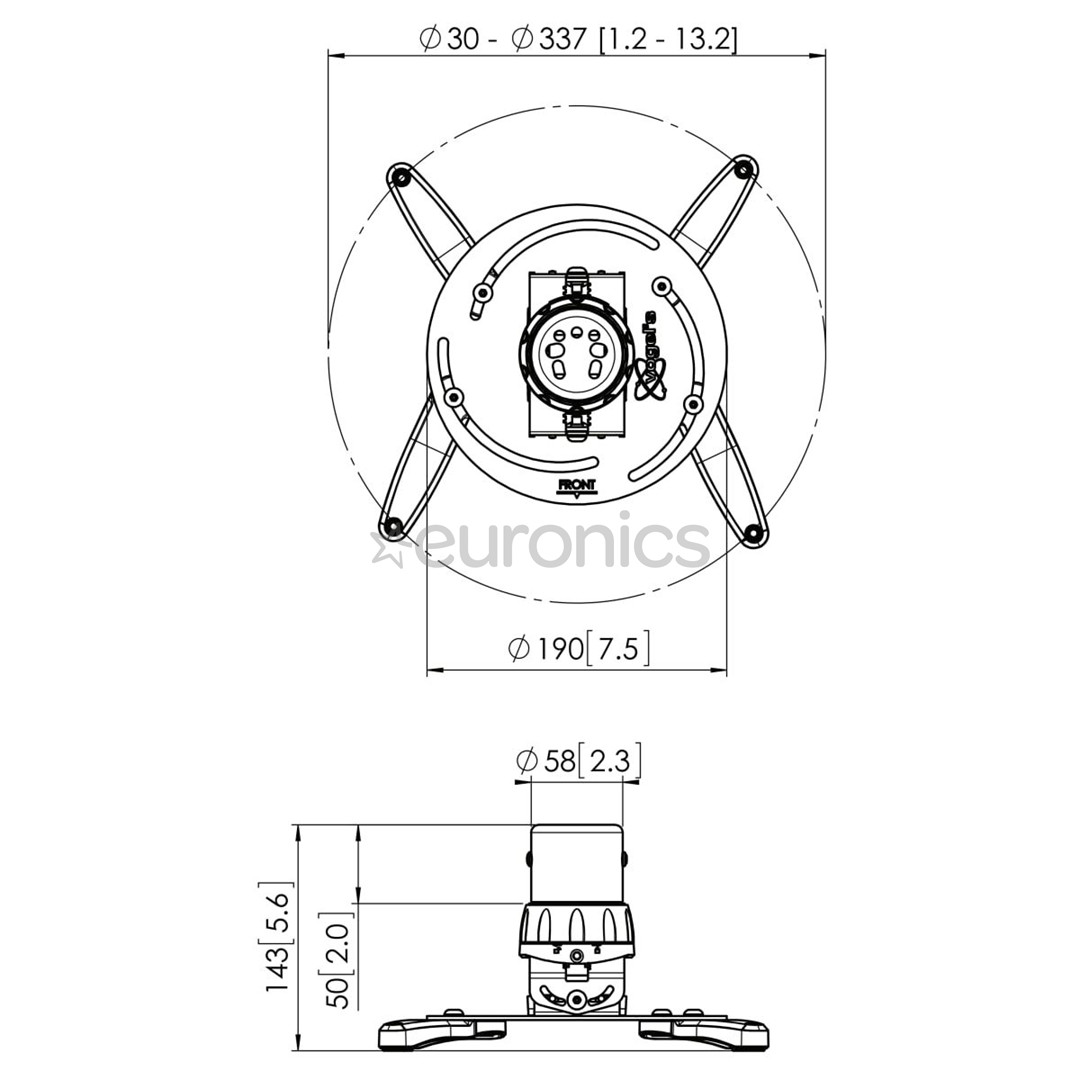 Projector ceiling mount Vogels