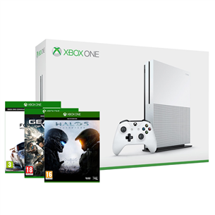 Mängukonsool Microsoft Xbox One S (500 GB) + 3 mängu