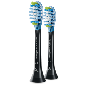 Philips Sonicare C3 Premium Plaque Control, 2 pieces, black - Toothbrush heads HX9042/33