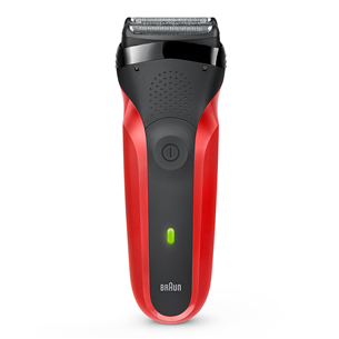 Braun Series 3, black/red - Shaver 300SRED