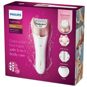 Märg-ja kuivkasutusega epilaator Philips Satinelle Prestige