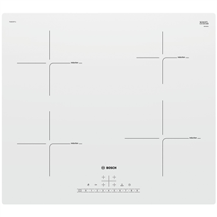 Bosch, laius 59,2 cm, raamita, valge - Integreeritav induktsioonpliidiplaat