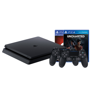 Игровая приставка Sony PlayStation 4 Slim (1 ТБ) + DualShock 4 и 2 игры