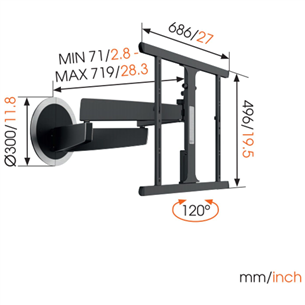 Mootoriga teleri seinakinnitus Vogels MotionMount (40-65'')