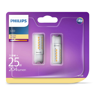 2 x LED lamp Philips G9