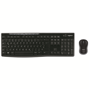 Logitech MK270, SWE, must - Juhtmevaba klaviatuur + hiir