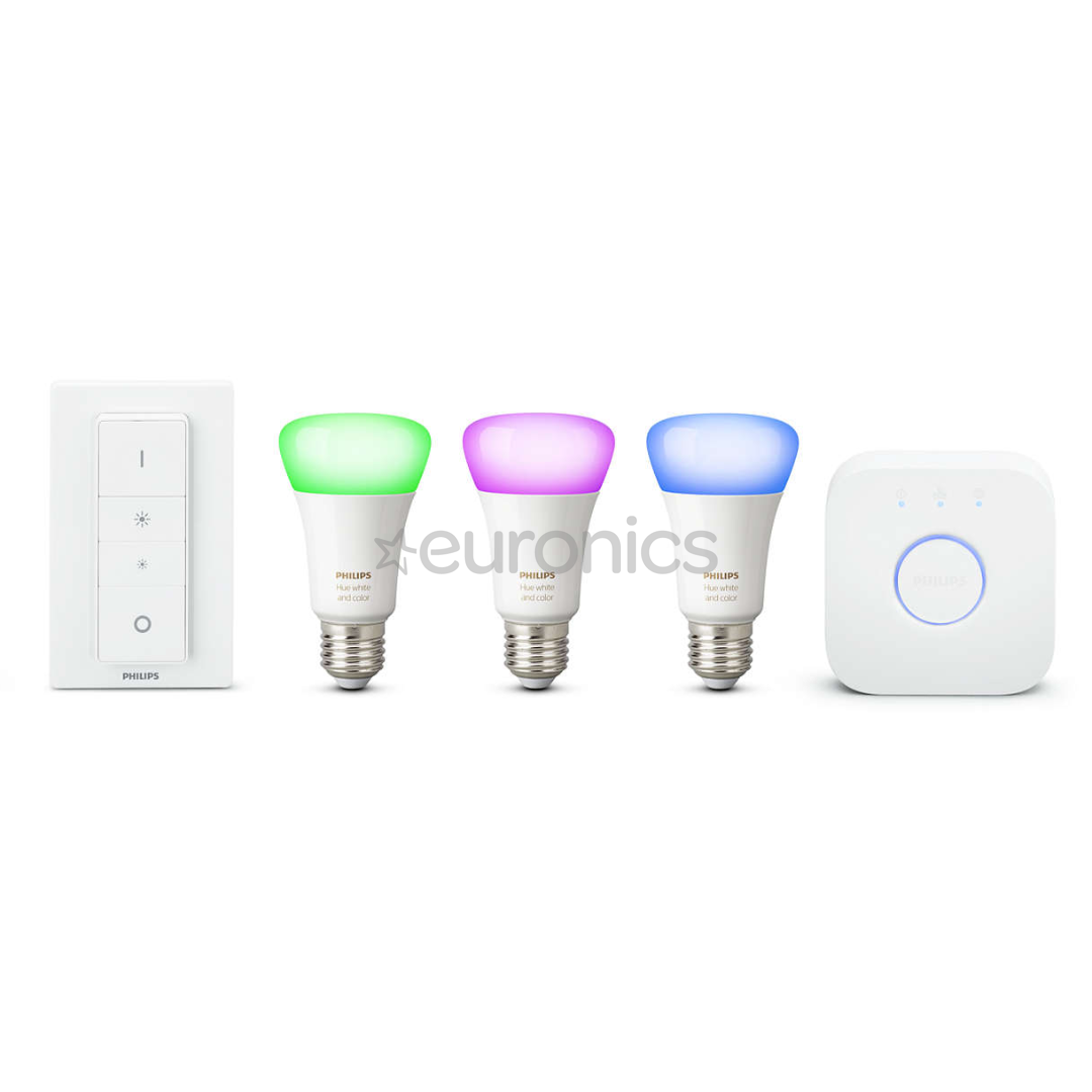 Nutivalgusti komplekt Philips Hue White and Color Ambience (E27)