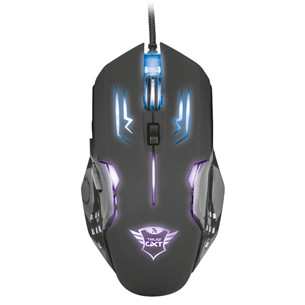 Trust GXT 108 Rava, must - Juhtmega optiline hiir