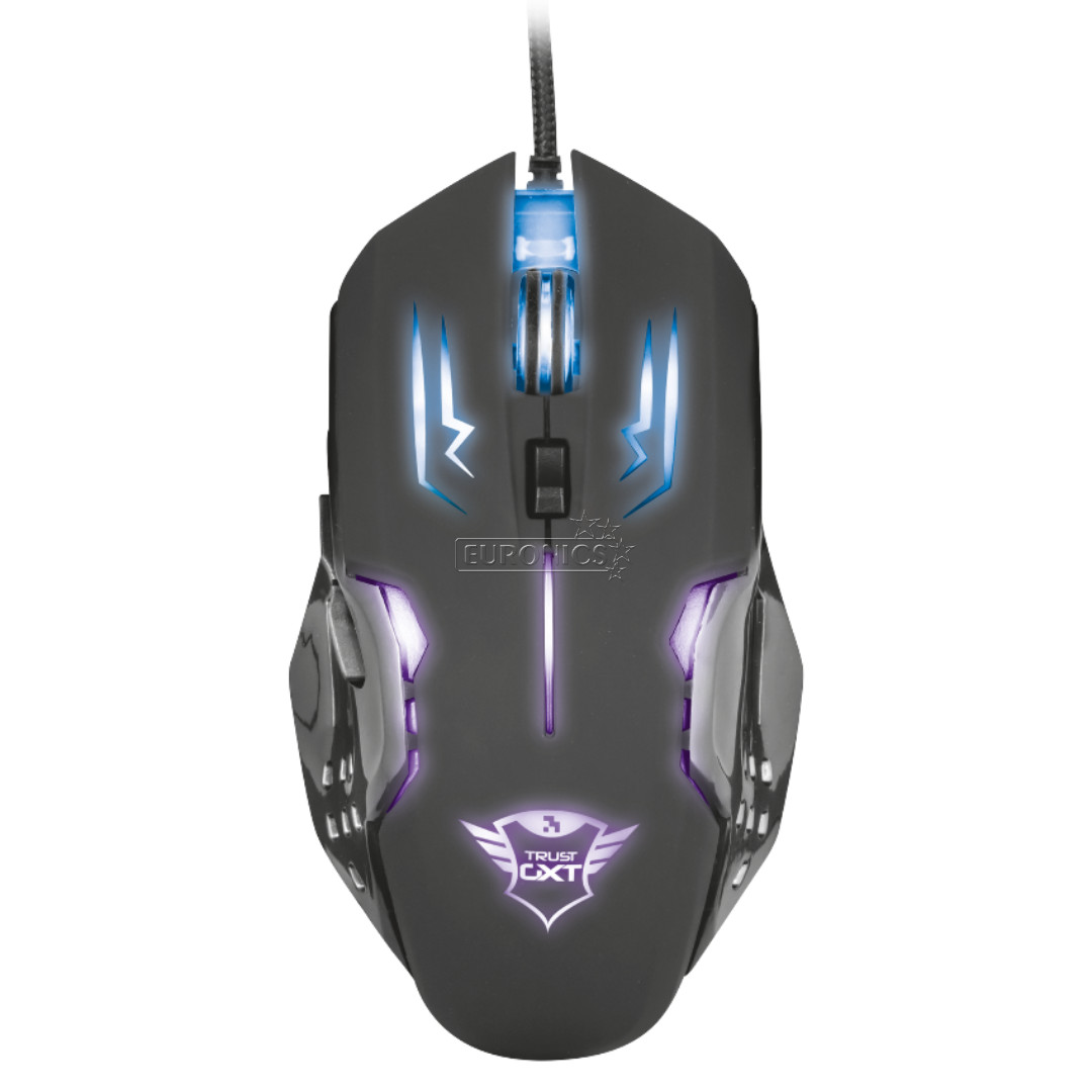 Trust GXT 108 Rava, must - Juhtmega optiline hiir