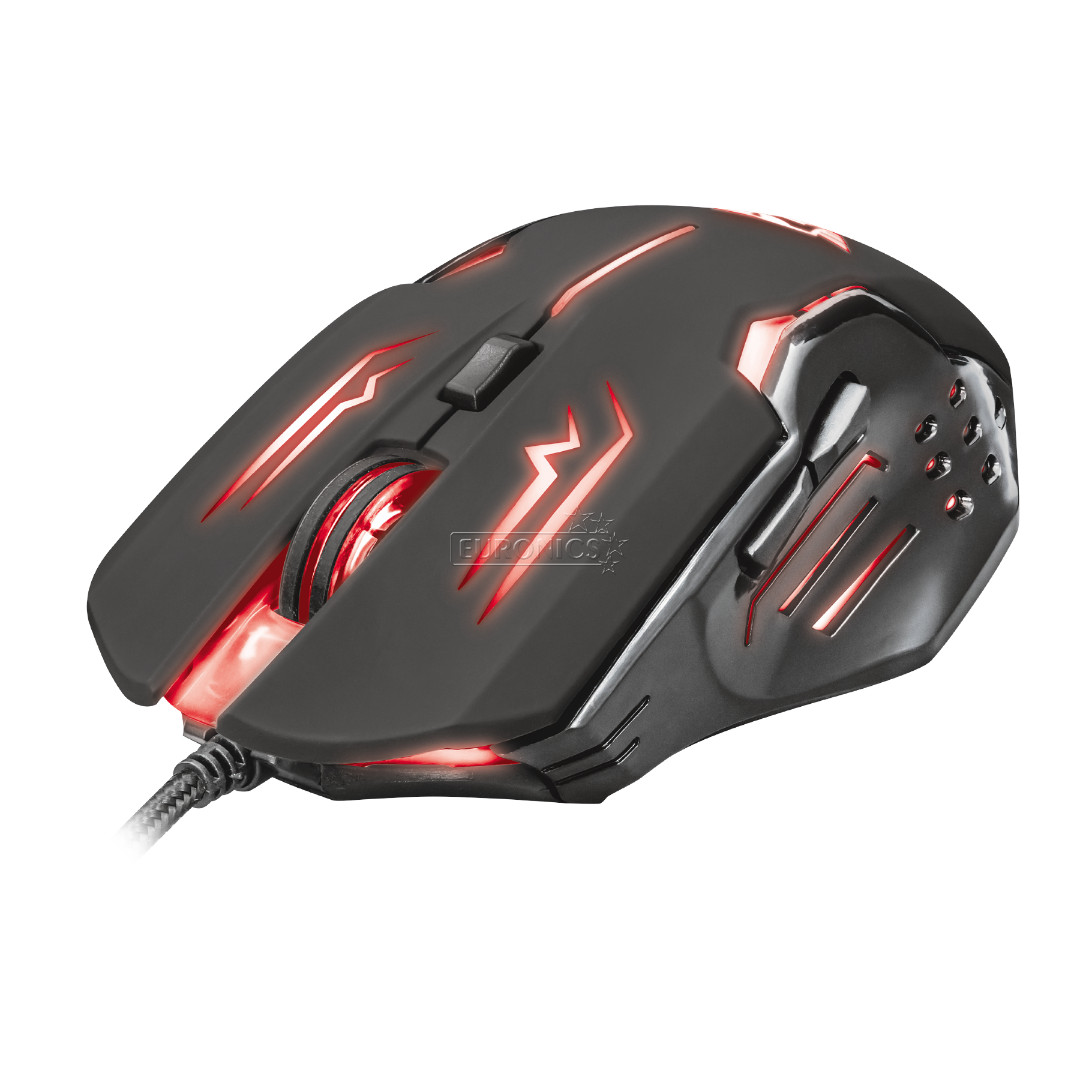 Trust GXT 108 Rava, must - Juhtmega optiline hiir