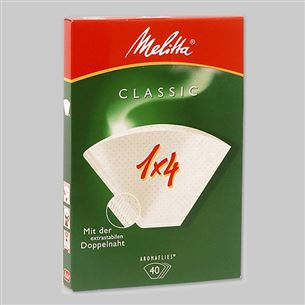 Kohvifiltrid 1x4 Melitta 40 tk 0.1000.02