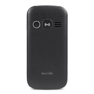 Doro 1360, must - Mobile phone