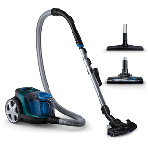 Philips PowerPro Compact, 900 W, bagless, green/black - Vacuum cleaner