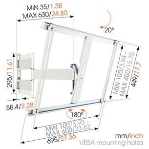 Настенное крепление для телевизора Vogels THIN 545 (40-65")