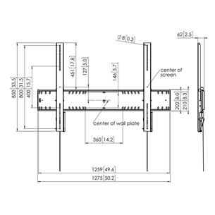 TV wall mount Vogels (80-120")