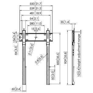 TV wall mount Vogels (40-100")