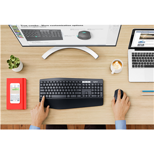 Logitech MK850, SWE, must - Juhtmevaba klaviatuur + hiir