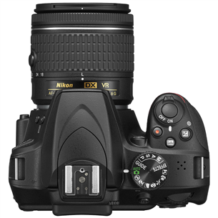 DSLR camera Nikon D3400 + NIKKOR AF-P VR 18-55 mm and AF-P VR 70-300 mm lenses