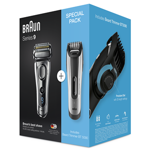 Shaver Series 9 + beard trimmer BT5090, Braun