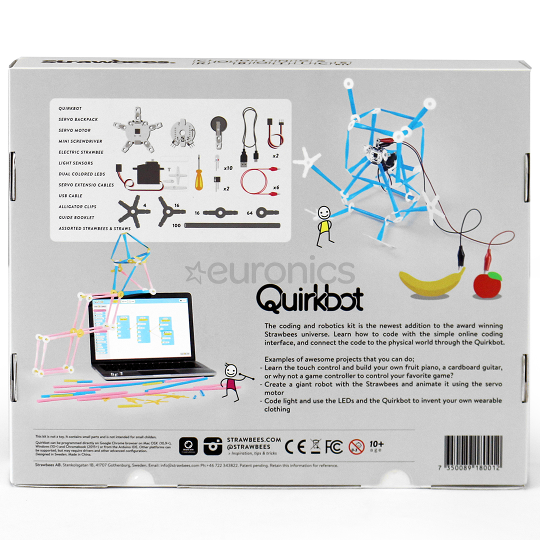 Robotic kit Strawbees Quirkbot