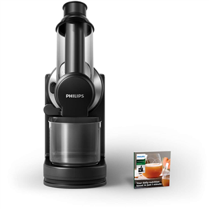 Philips Viva Collection, slow, 150 W, black/silver - Juice extractor HR1889/70