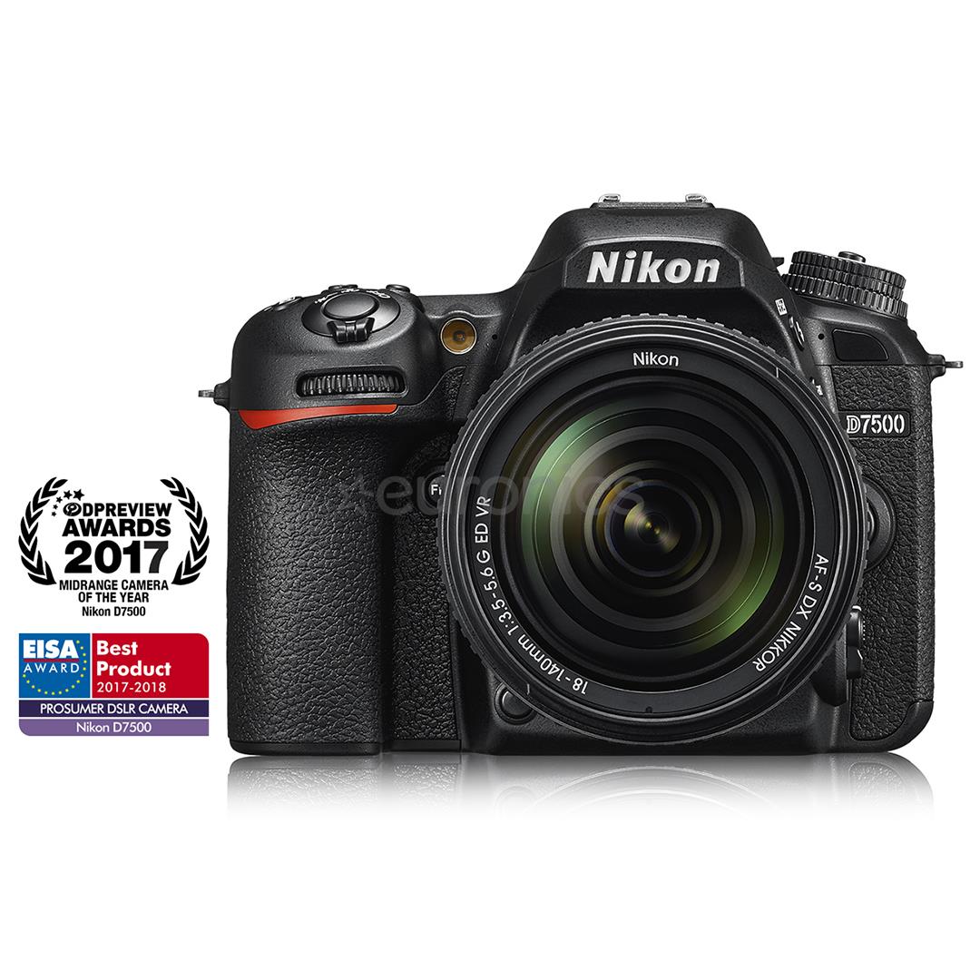 DSLR camera Nikon D7500 + Nikkor 18-140 mm lens