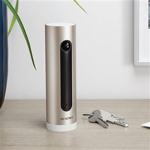 Netatmo Welcome Smart Camera, kuldne - Turvakaamera näotuvastusega