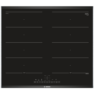 Bosch, laius 60,6 cm, terasraamiga, must - Integreeritav induktsioonpliidiplaat PXX675FC1E