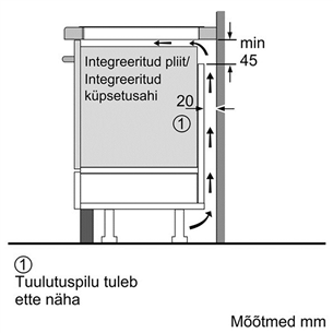 Bosch, platums 60.6 cm, черный - Интегрируемая индукционная варочная панель