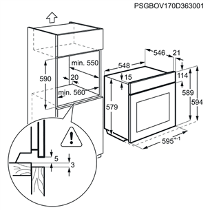 Built-in steam oven AEG