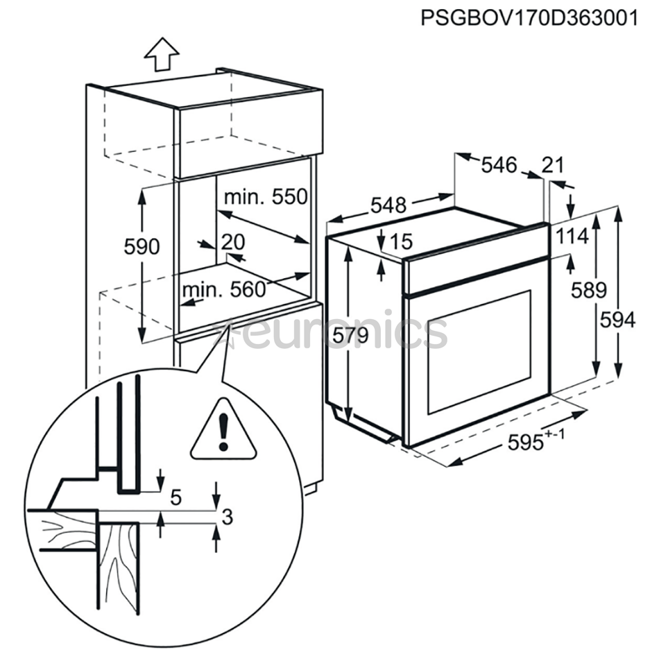 Built-in steam oven AEG