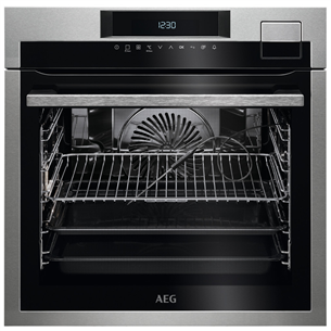 AEG, 70 L, black/inox - Built-in steam oven