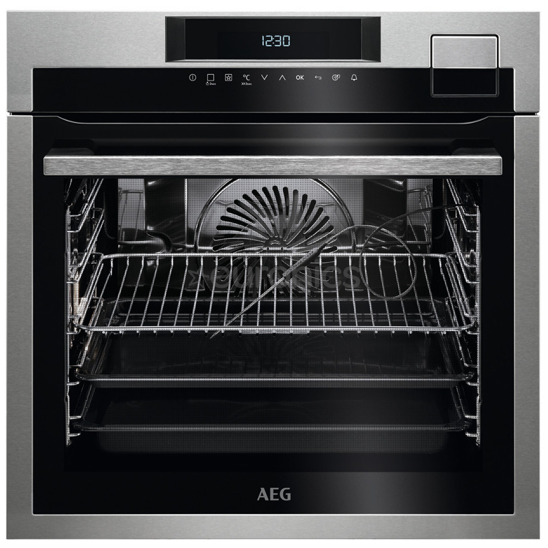 AEG, 70 л, черный/нержавеющая сталь - Интегрируемый духовой шкаф с паром