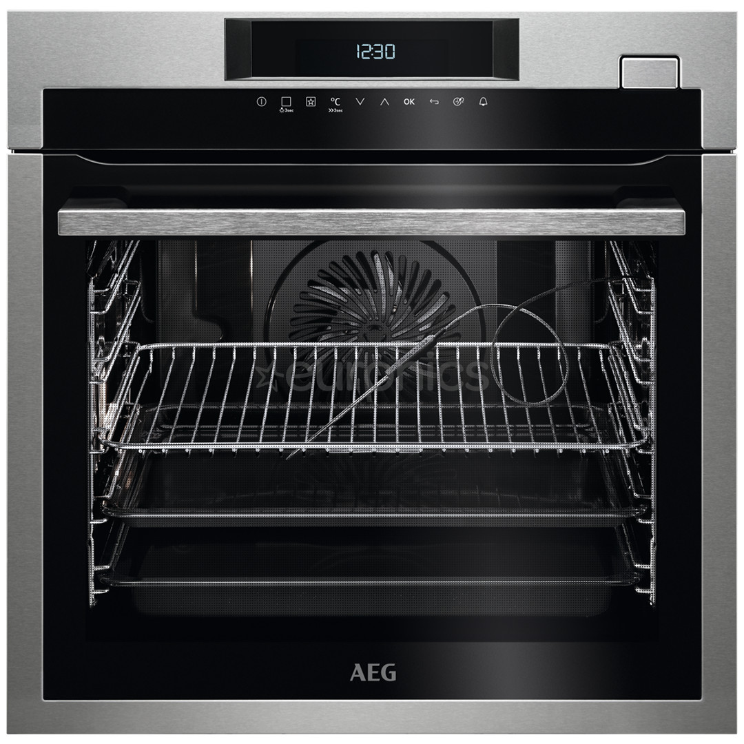 Интегрируемый духовой шкаф с паром AEG