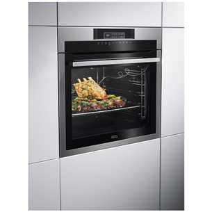 AEG SenseCook 7000, 71 л, нерж. сталь - Интегрируемый духовой шкаф