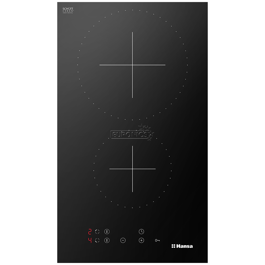 Hansa, width 30 cm, frameless, black - Built-in Ceramic Hob