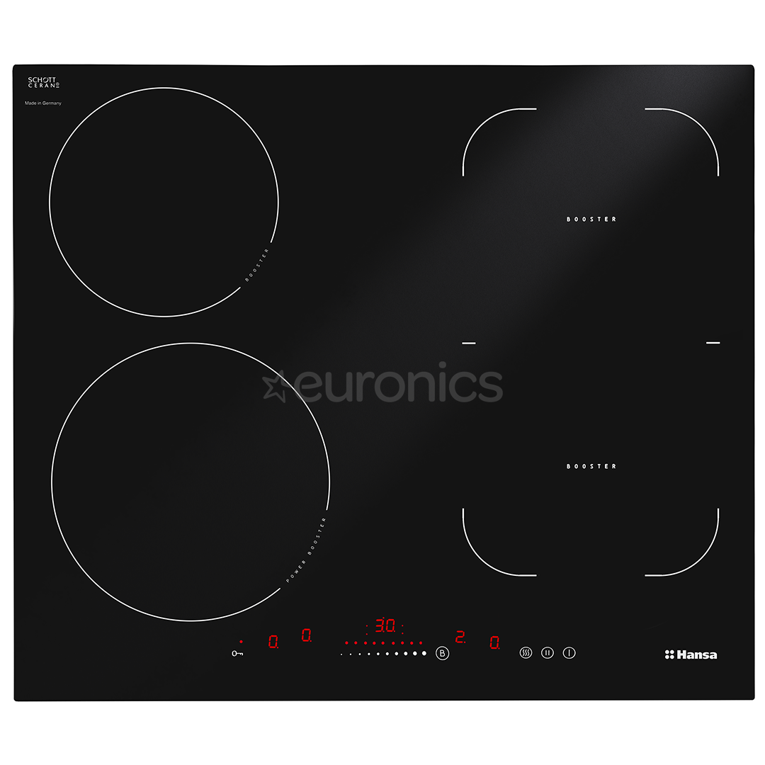 Hansa, width 57.6 cm, black - Built-in induction hob