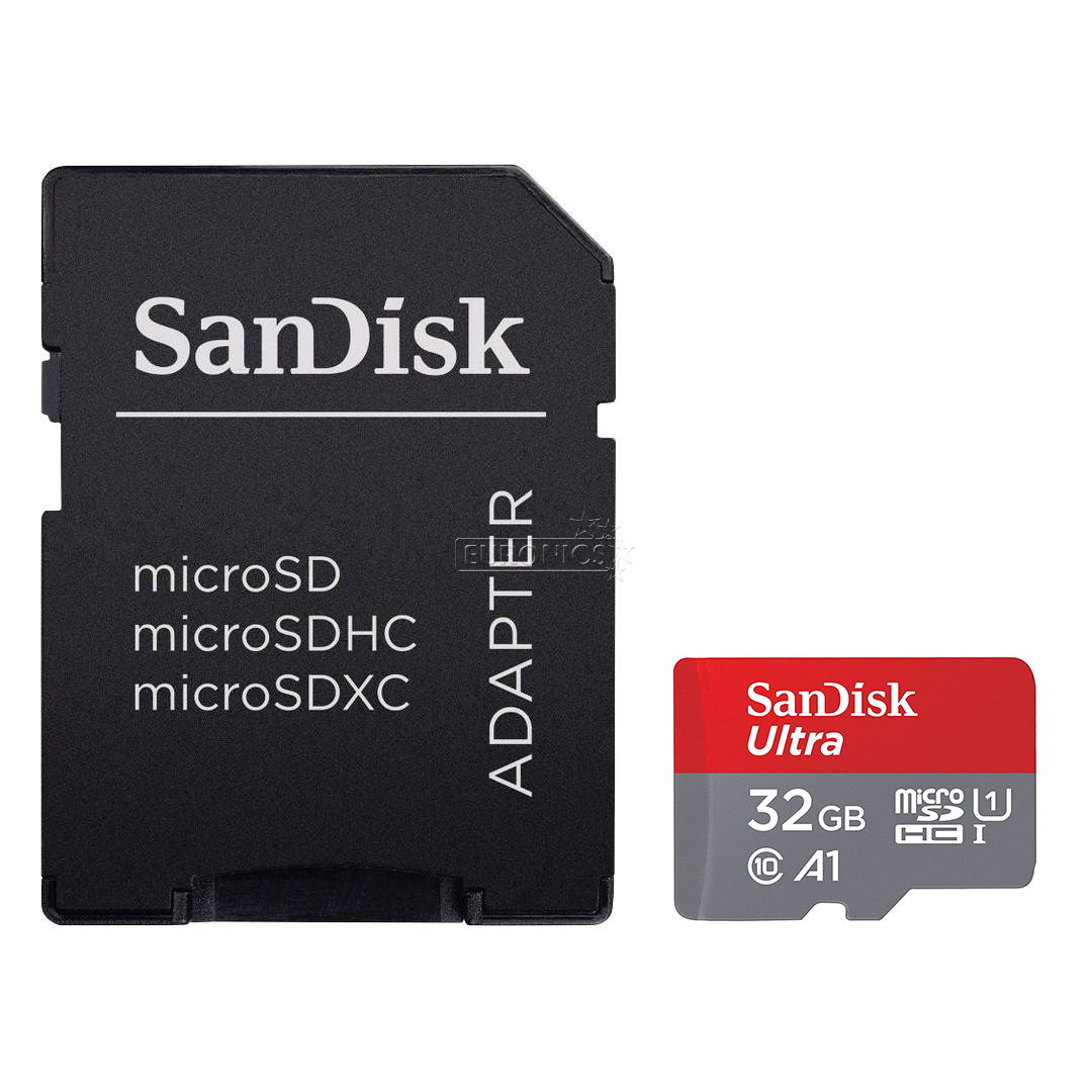 MicroSDHC mälukaart adapteriga SanDisk Ultra (32 GB)