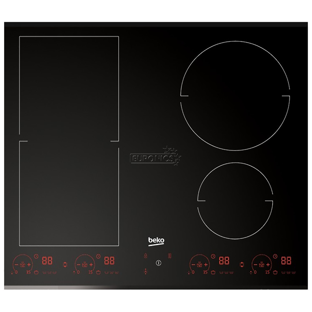 Beko, ширина 58 см, черный - Индукционная варочная поверхность