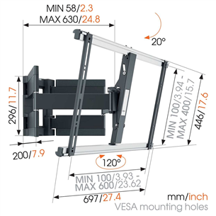 TV wall mount Vogels (40-100")