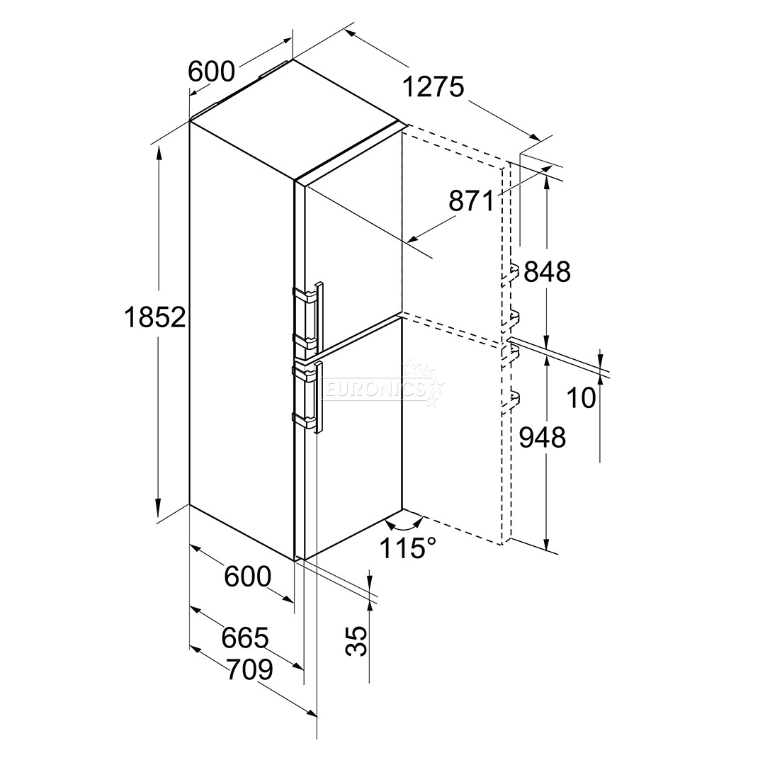 Refrigerator Liebherr (185 cm)