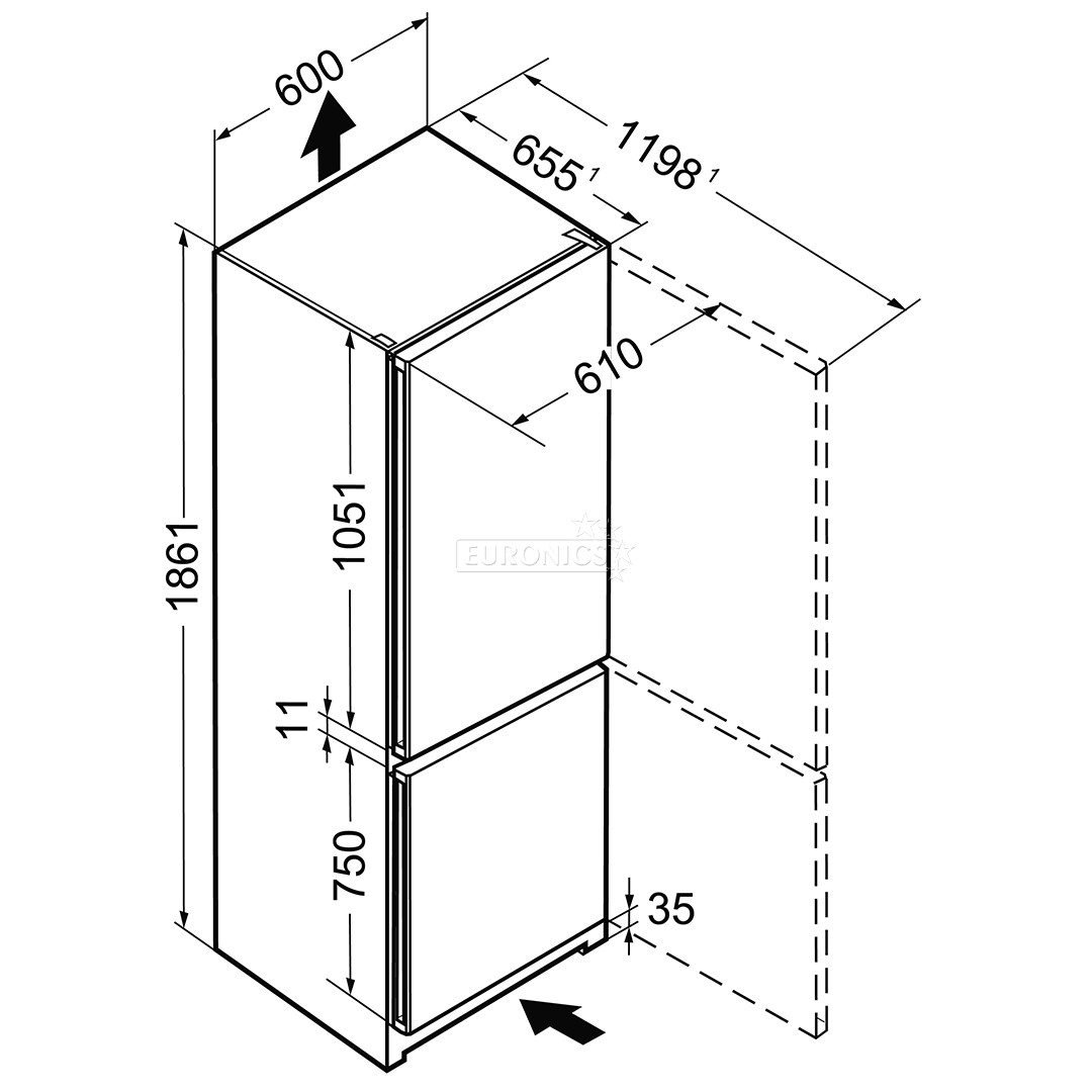 Refrigerator Liebherr (186 cm)
