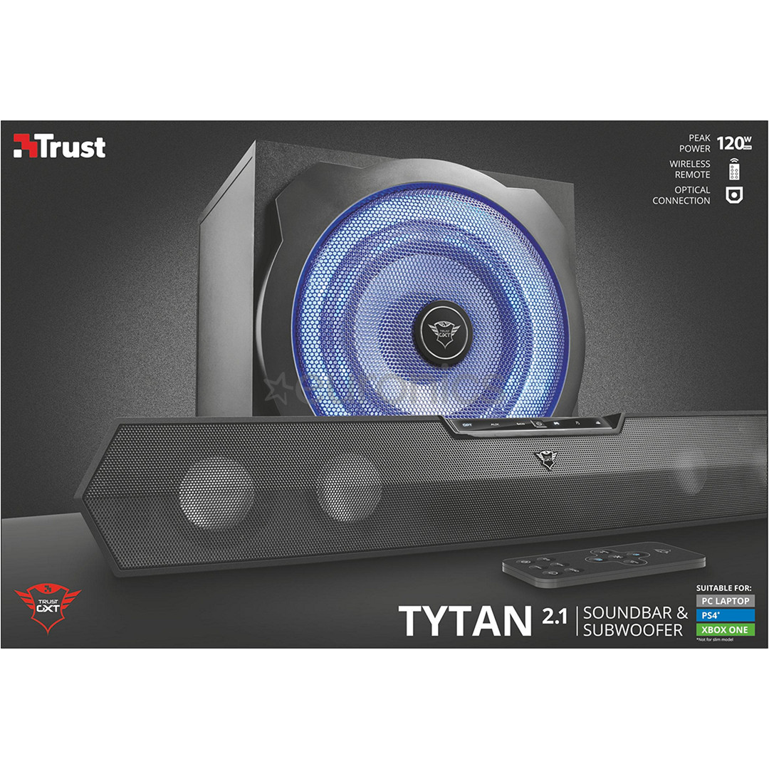Компьютерные колонки с soundbar 2.1 Trust Tytan