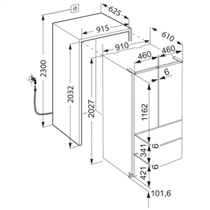 Built-in refrigerator Liebherr (203 cm)