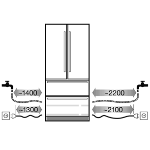 Built-in refrigerator Liebherr (203 cm)