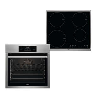 Built-in oven + induction hob AEG