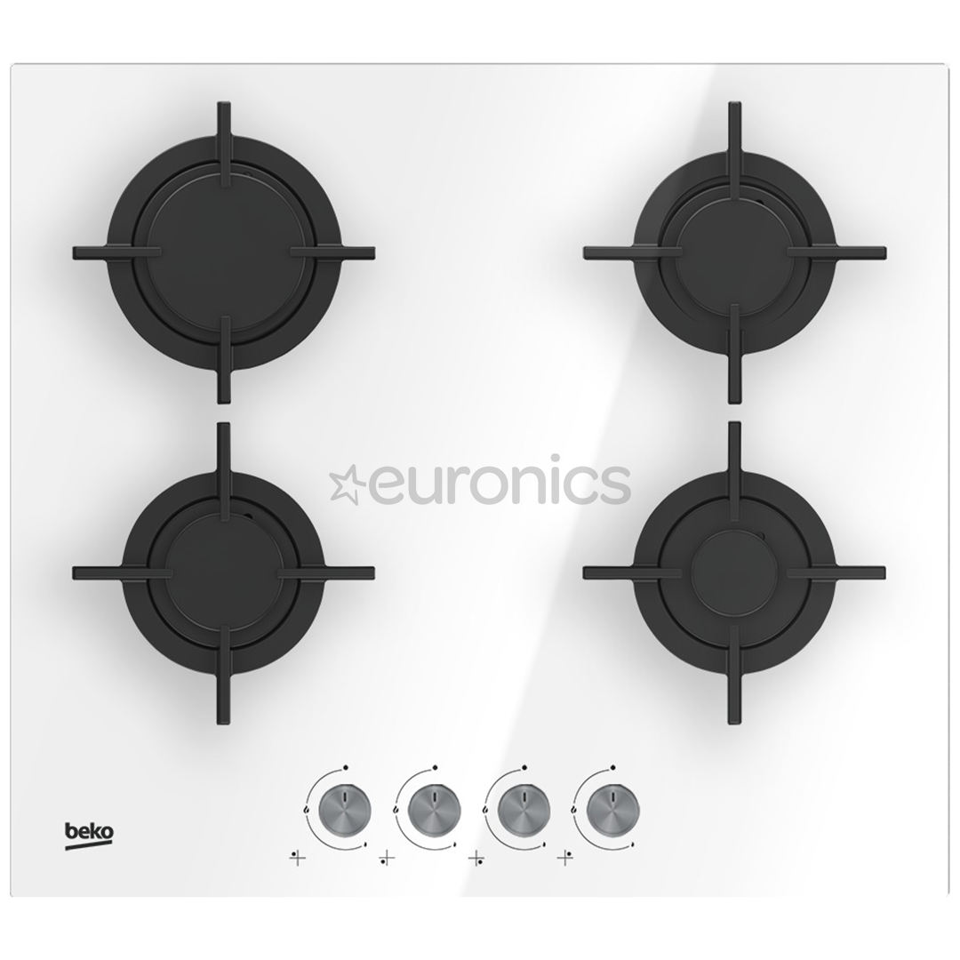 Beko, laius 58 cm, valge - Integreeritav gaasipliidiplaat